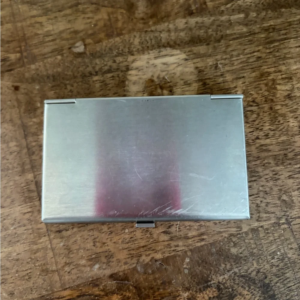 Silver Card Holder with 'RETIRED' Engraving